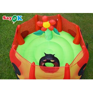 Waterproof Inflatable Bounce House Children Bouncer Cartoon Ladybug Jumping Bed