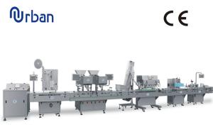 China Automated Capsule Tablet Bottle Filling Machine In Integrated Pharmaceutical Production Line on sale