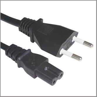 Quality Italian Power Cord with IEC320 C7 connector for sale