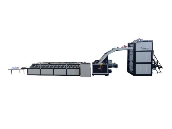 Quality Easy Operation Flute Laminator Machine Semi Auto Touch Screen PLC System for sale