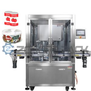China Automatic Vacuum Filling Machine Sealing Machine Rice Canned Pet Food on sale