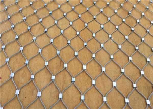 Quality Woven Rope Architectural Wire Mesh Corrosion Resistant For Zoo Safety Protection for sale