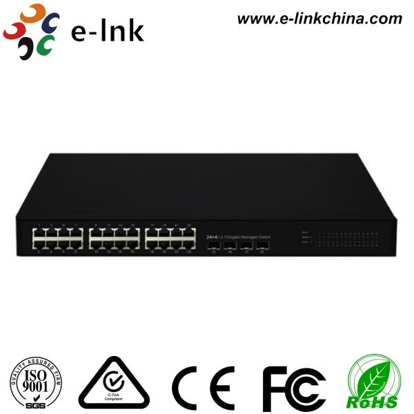 Quality Gigabit Ethernetfiber Optic Network Switch With 4 SFP Port 10 / 100 / 1000Mbps for sale