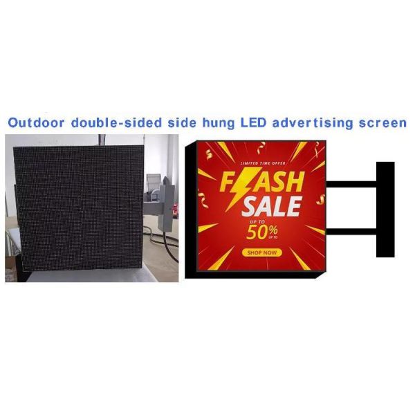 P3 Double-sidedled display Square Led Display screen Outdoor Led Light Box Display