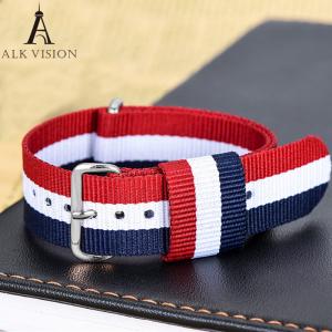 Buy cheap Canvas Navy nylon band for watch sports watchband strap belt  women men watches accessory bracelet wristband DIY parts 2 product