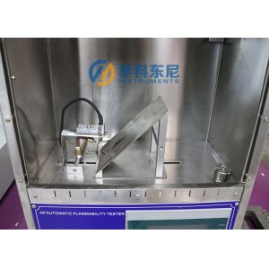 Electronic Automatic 45 Degree Flammability Textile Testing Machinery