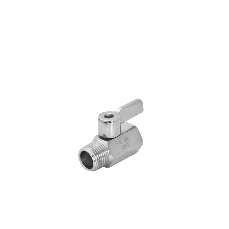 Stainless Steel Handle Female Male Threaded Manual Mini Ball Valve