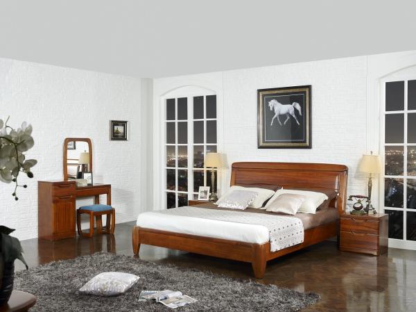 Quality New design Nanmu Solid wood Bedroom furniture set By ISO9001 and FSC china good factory to sell high end quality for sale