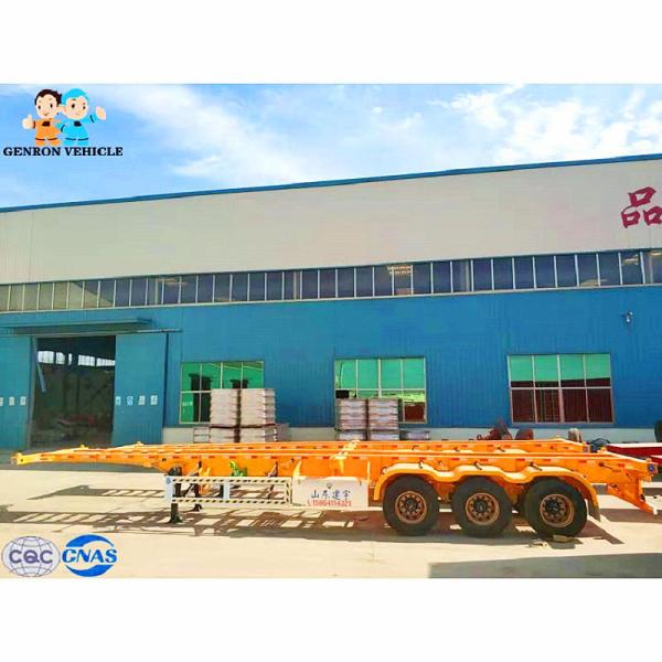 Quality 40ft Light Dead Weight Skeleton Reefer Container Semi Trailer for sale