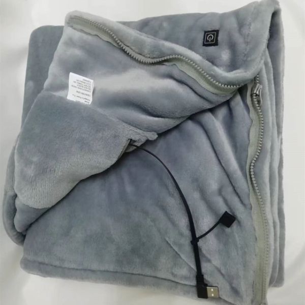 Low Voltage Heated Infrared Blanket 80 X 150cm Safe Heated Bed Sheet With USB