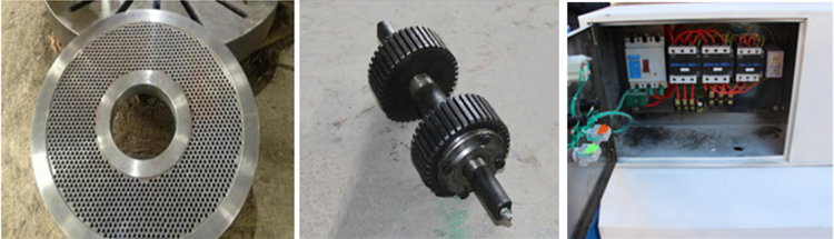 Small Flat Die Animal Feed Making Machine , Poultry Feed Manufacturing Equipment
