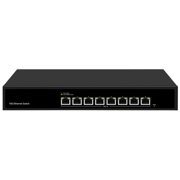 10G Ethernet Switch Unmanaged Rack Mounted AC100V 240V 1G 2.5G 5G Compatible CE