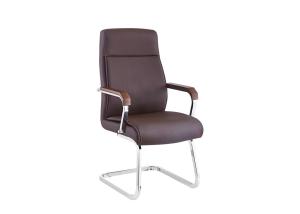 Buy cheap Brown Electroplated 60cm 32.5KG Modern Leather Desk Chair product