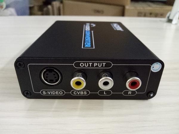 Quality HDMI to Composite / S-Video Converter with L/R Stereo Audio output Fiber Optic Transceiver for sale