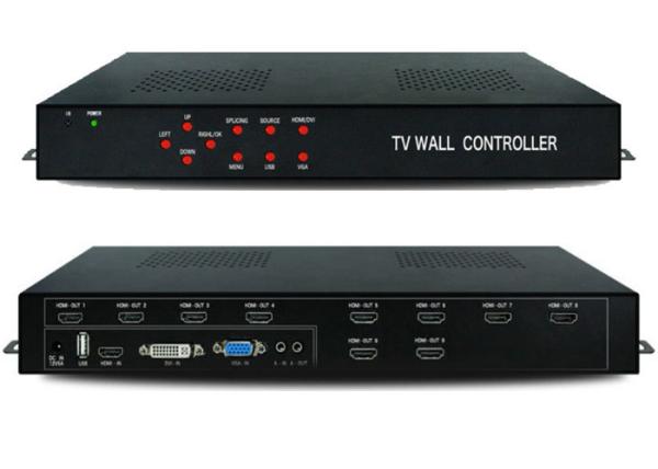 Quality HDMI 1 In 9 Out 1080P VGA Video Wall Processor 2x2 3X3 3x2 4x2 for sale