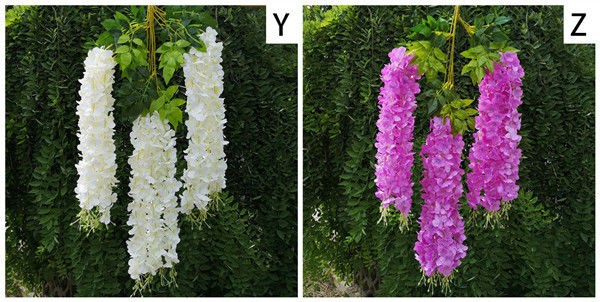 75cm 110cm Silk Green Plants Artificial Witseria Flower Hanging Ceiling