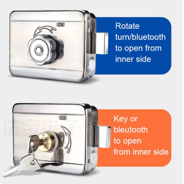 Quality Digital Waterproof Bluetooth TTLOCK APP Smart Rim Night Latch Locks for sale