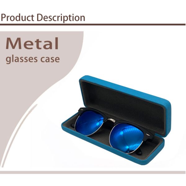 Sunglasses Display Hard Iron Glasses Case Hinge Customized Logo