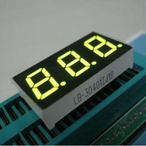 Buy cheap Yellow Green Triple Digit 7 Segment LED Display Common Anode product