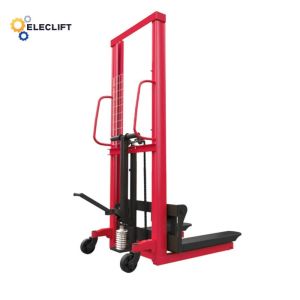 Lifting Height 1800mm Electric Manual Pallet Stacker 1550*550*1450mm