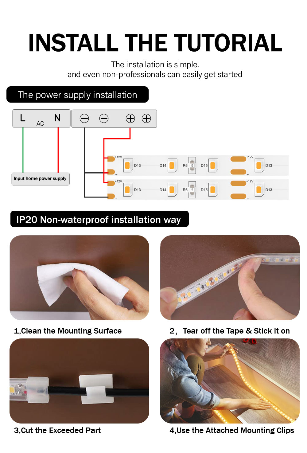 12V WS2811 60Leds Magic Digital Multi Color 5050 Addressable RGB LED Strip Pixel Warm White IP20 Decor Controller