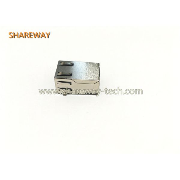 Shareway 10/100M Free Sample SMT Single Integrated RJ45 Connector 49F-1201GYD2NL