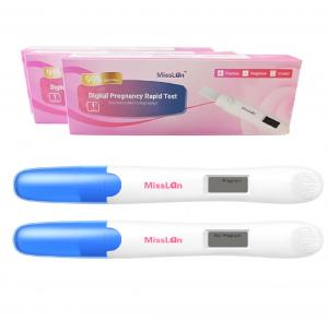 China FDA 510K ANVISA Digital Pregnancy Rapid Test With Build In Battery on sale