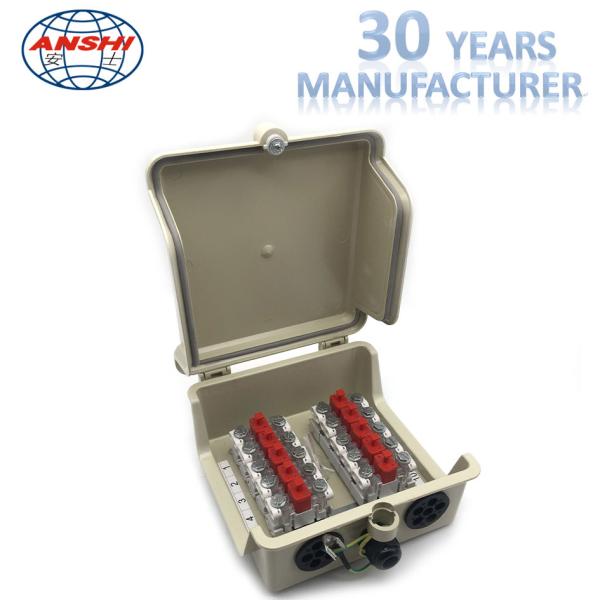 10 Paris Distribution Terminal Block / Din Rail Terminal Blocks With Grounding