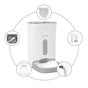 Buy cheap Programmable Automatic Pet Feeder Smartphone App Connected Smart Pet Feeder product