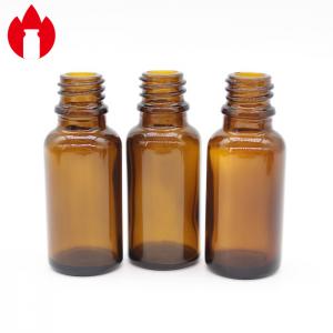 Buy cheap 20ml Brown Glass Essential Oil Bottle Hot Stamping Frosting product