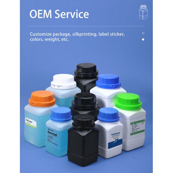 Corrosion Resistant UMETASS 1000ML Square Plastic Bottles for Ink Cream Liquid Storage