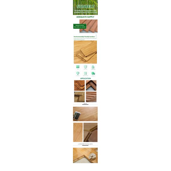 Durable Strand Bamboo Flooring Stainless Steel Hidden Fastener Clip System
