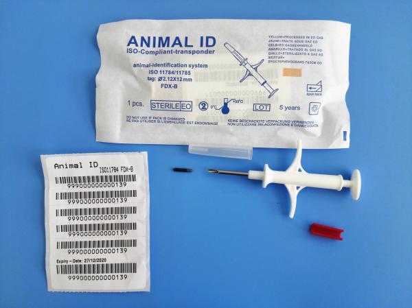 Quality Animal Identification RFID Tracking ISO Transponder Microchip With European Microchip for sale