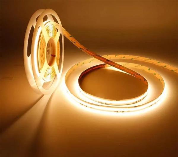 Quality 24V 8mm Cob Led Tape Strip Flexible Light IP20 5 Meters/Roll For Decoration for sale