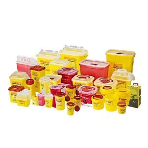 China 3L 5L 10L Medical Waste Disposable Plastic Sharp Boxes Medical Sharp Container Disposable Multiple Styles 30L 8Gal on sale