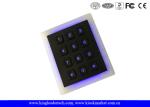 Custom Industrial Numeric Keypad , 12 Plastic Keys Metal Keypad With Backlight