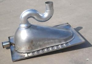 China CAD CNC Stainless Steel Squatting Toilet Pan OEM Griding Polishing on sale