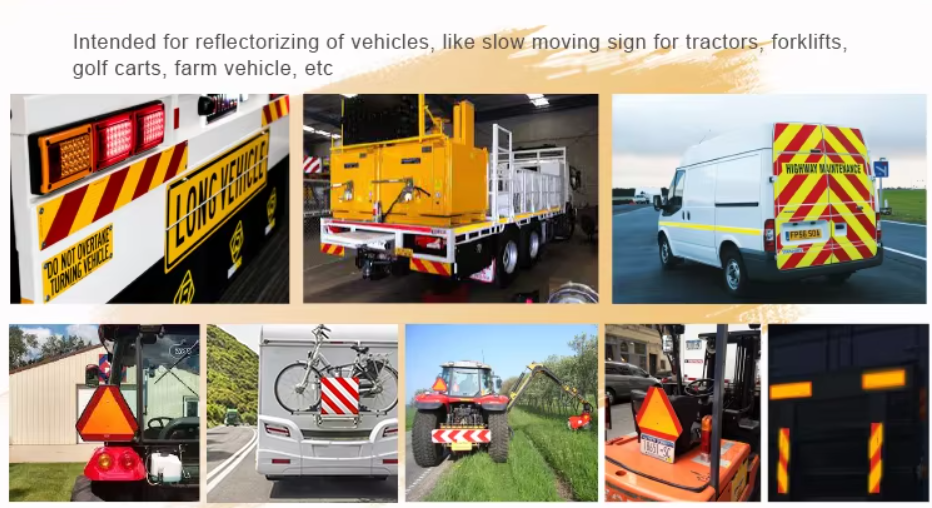 Truck Stickers Reflector Reflective Sticker Rear Mark For Truck