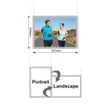 Snap Frame Crystal Light Box A4 Size Crystal Window Display Hanging Lightbox