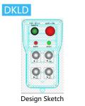 Four-way single speed switch industrial remote control