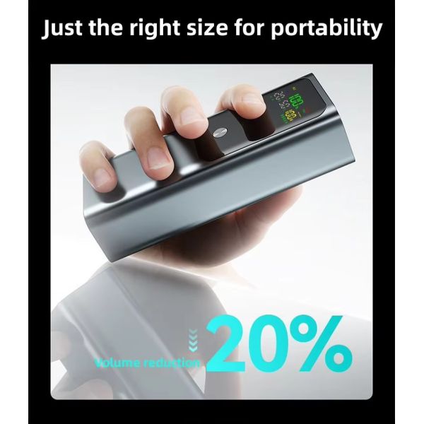 65W PD Charger Power Bank High Capacity 20000mAh Battery Pack for Fast Charging Laptop