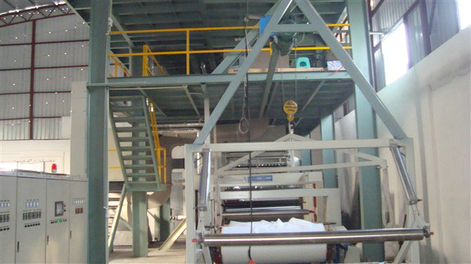 Automatic Non Woven Fabric Making Machine , CE Non Woven Fabric Machine