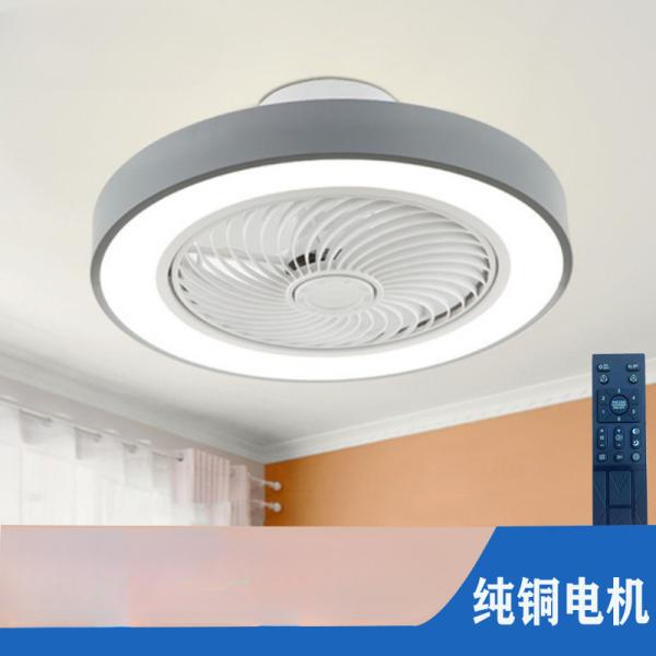 Quality Macaron 110V Led Invisible Nordic Lighting Living Room Children Bedroom Ceiling Fan Lamp for sale