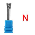 Stone Carbide Burr 1/4 Inch Shank Round Cylinder Ball Shape with End Cut Sc-5