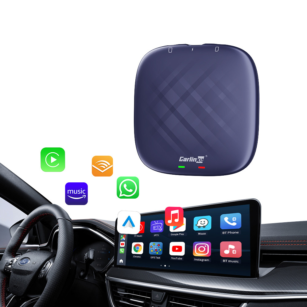 TBox-S Model 64GB GPS Car Android 13 Ai Box Auto Wireless Adapter Carplay Black Myth Wukong