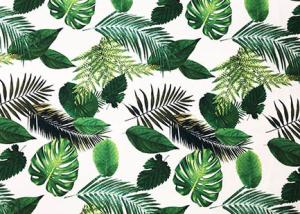 China 260GSM Bed Sheet Material 94% Polyester Printing Leaves Custom Patterned on sale