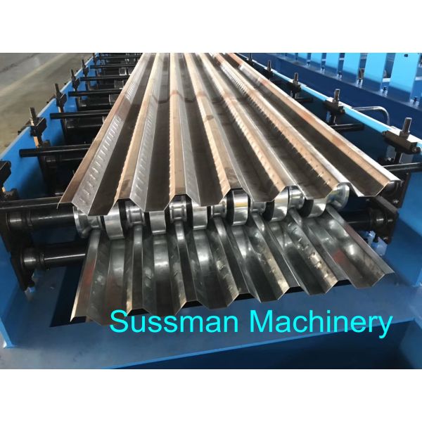Steel Sheet Floor Deck Tile Roll Forming Machine / Metal Deck Roll Forming Machine