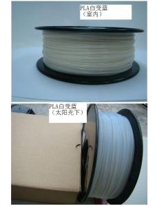 Buy cheap 3D Printing Color Changing Filament High Performance , White To Blue product