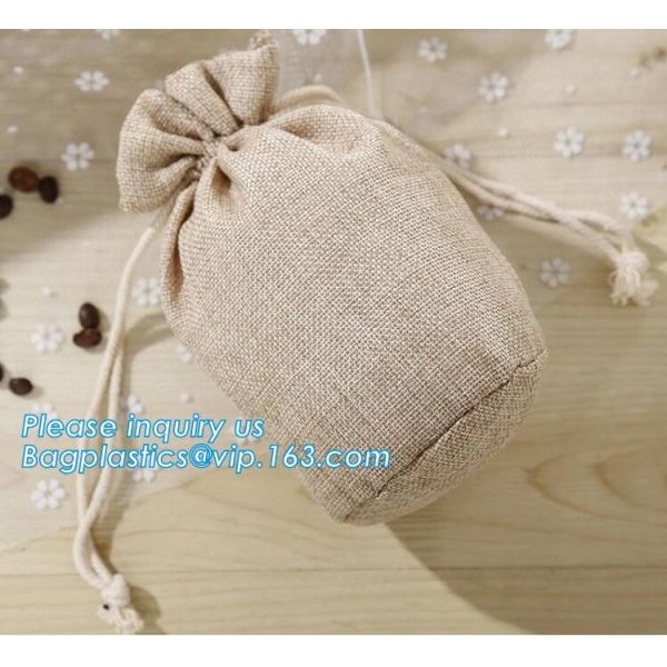 Lightweight collapsible jute fabric storage bin basket,Jute multifunctional moisture-proof debris storage basket desktop