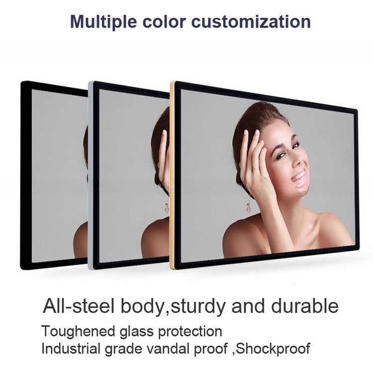 UHD 86" inch LCD LED display monitor network Android advertisement totem signage player screen with DP VGA HDM1 input ports